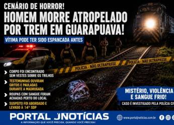 MISTÉRIO E CENA BRUTAL CHOCAM GUARAPUAVA: HOMEM MORRE ATROPELADO POR TREM APÓS POSSÍVEL ESPANCAMENTO