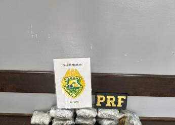 16º BPM E PRF APREENDEM CERCA DE 6,8KG DE DROGAS EM GUARAPUAVA
