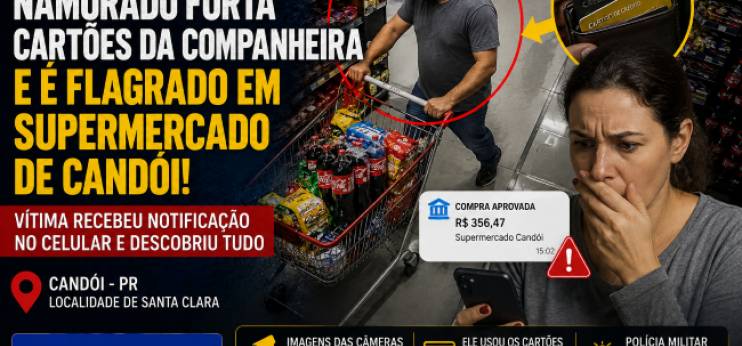 MULHER DESCOBRE GOLPE DO NAMORADO APÓS NOTIFICAÇÃO DE COMPRA EM CANDÓI