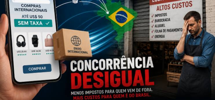 ACP critica fim da taxação em compras internacionais e alerta para risco ao comércio brasileiro