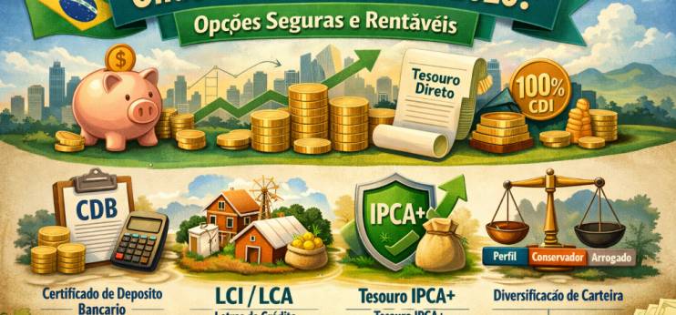 Onde investir no Brasil em 2026? Especialistas apontam os produtos mais seguros e rentáveis