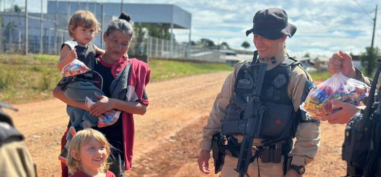 700 crianças atendidas: Polícia Militar leva alegria e fortalece laços com a comunidade em Guarapuava