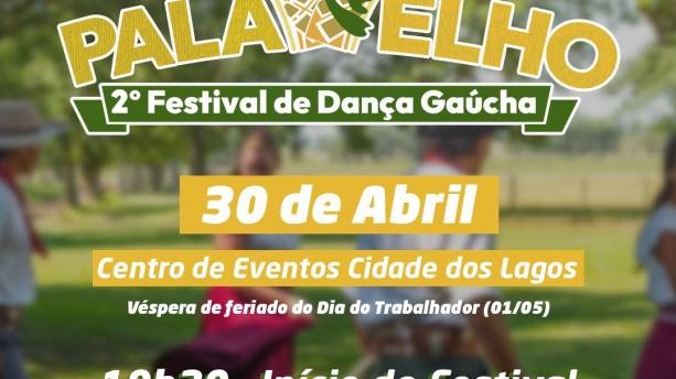 Estão abertas as inscrições para o 2º Festival de Dança Gaúcha Pala Velho de Guarapuava
