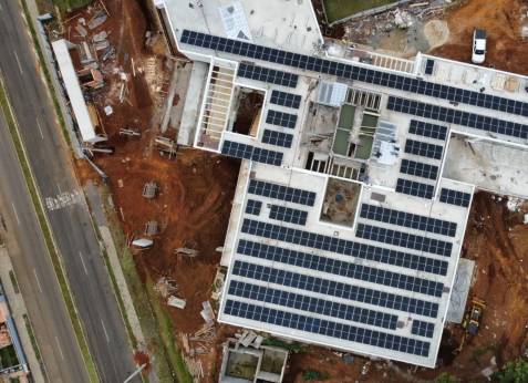 Complexo do Idoso terá o maior sistema de energia solar em prédios públicos de Guarapuava