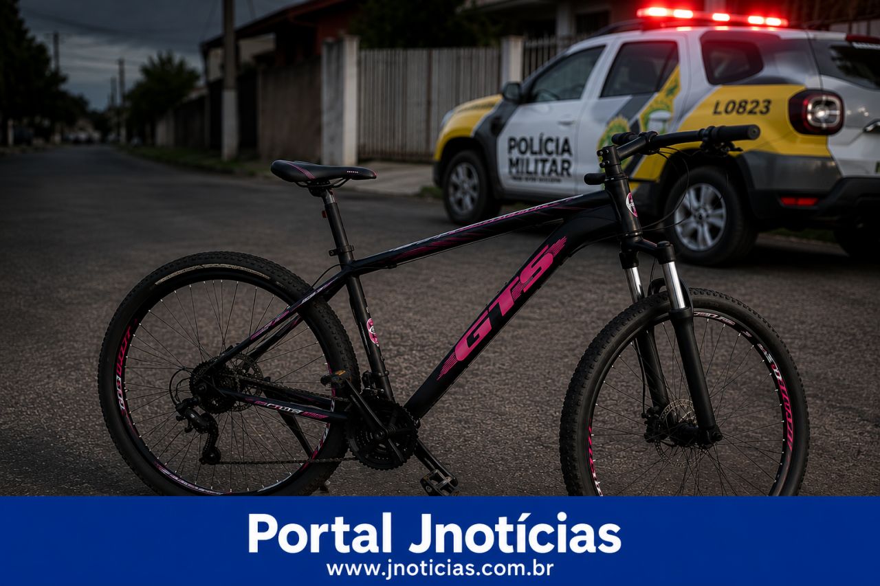 Furto de bicicleta mobiliza Polícia Militar no bairro Vila Nova, em Prudentópolis