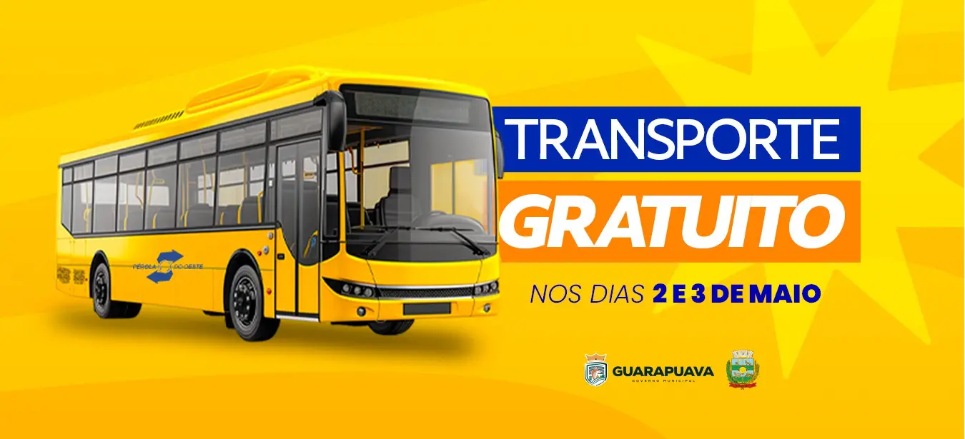 Prefeitura de Guarapuava disponibiliza transporte público gratuito nos dias 2 e 3 de maio para acesso ao Fórum Eleitoral