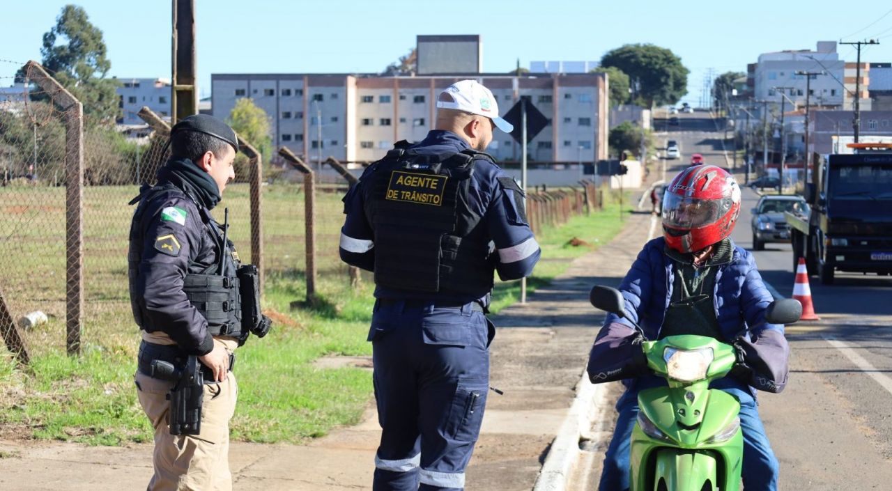Campanha reforça conscientização para reduzir acidentes com motociclistas em Guarapuava