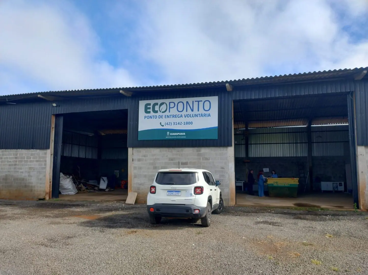 Ecoponto de Guarapuava garante descarte correto de resíduos e oferece alternativa gratuita para a população