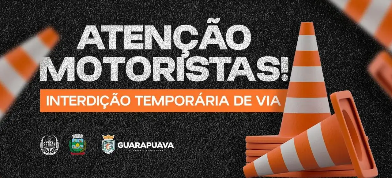 Interdição temporária altera trecho da Rua Presidente Getúlio Vargas nesta sexta (28)