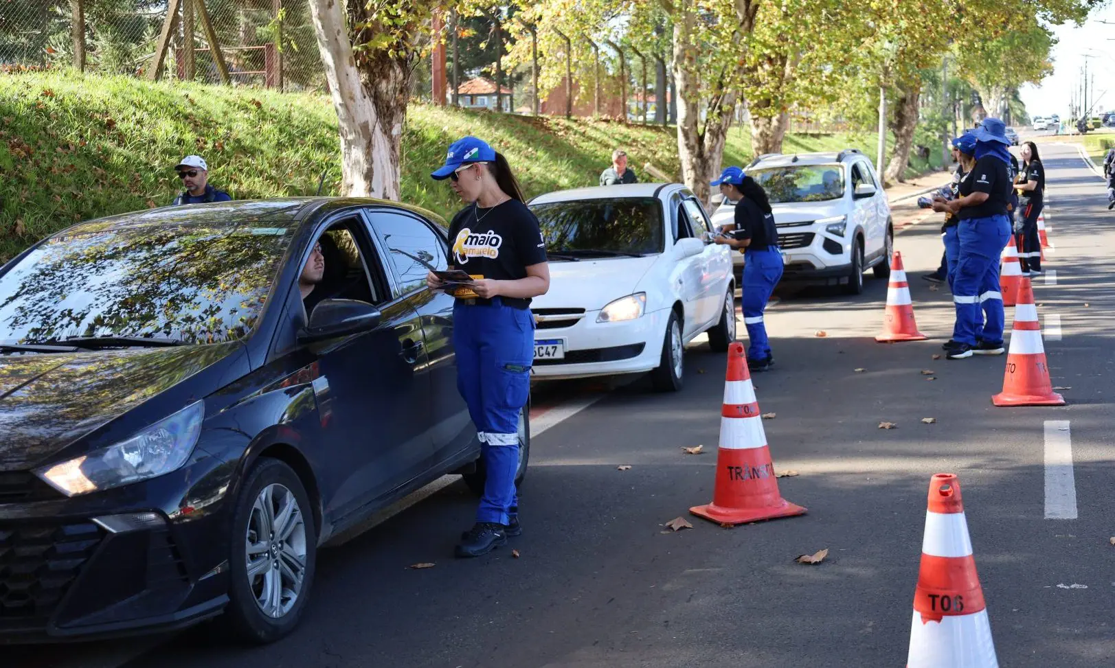 Blitz educativa reforça conscientização no Dia Nacional em Memória das Vítimas de Trânsito