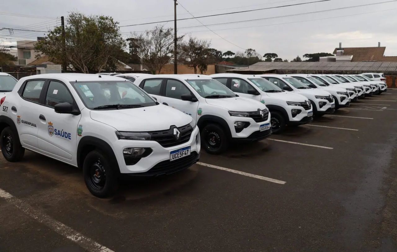 Prefeitura de Guarapuava renova parte da frota da Saúde com dez novos carros