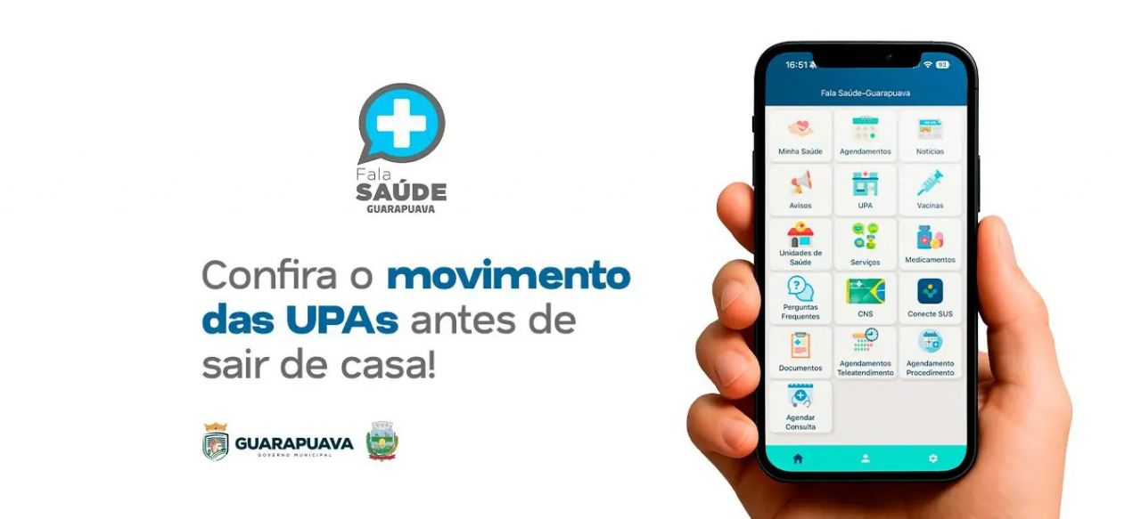 Aplicativo fala Saúde ajuda população a encontrar a UPA com menor fluxo de atendimento