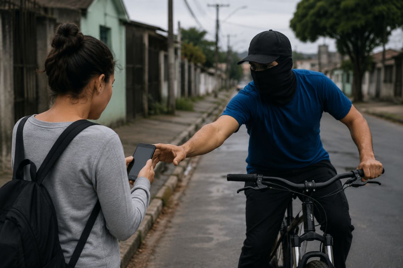 Jovem tem celular roubado na Vila Carli em Guarapuava