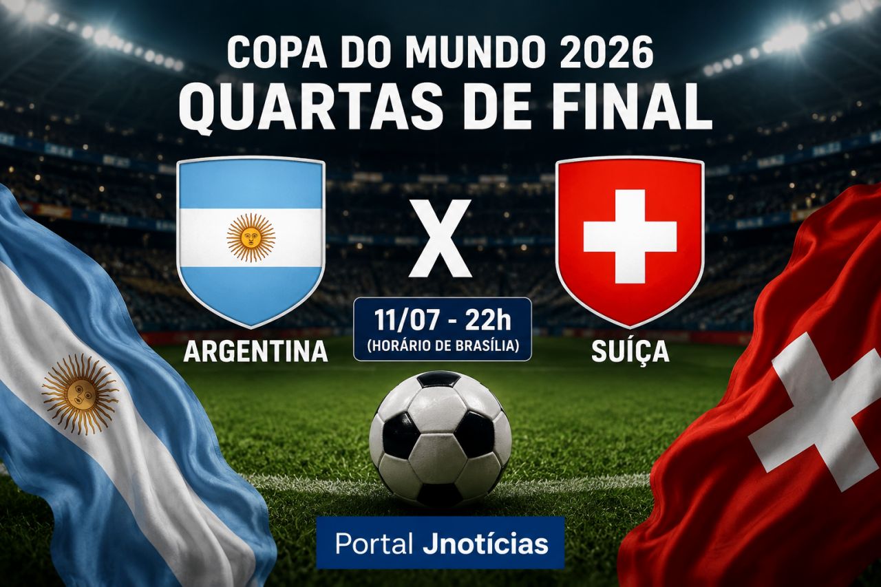 Argentina enfrenta a Suíça pelas quartas de final da Copa do Mundo 2026 neste sábado