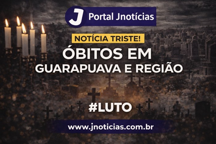 Falecimentos em Guarapuava e Região: confira os sepultamentos deste domingo(28/06/2026)